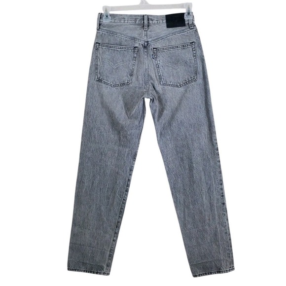 Levis Made Crafted Column Pant Jean Wmn 26x30 Gray Hi Rise Organic Cotton(28x30) - Picture 6 of 15